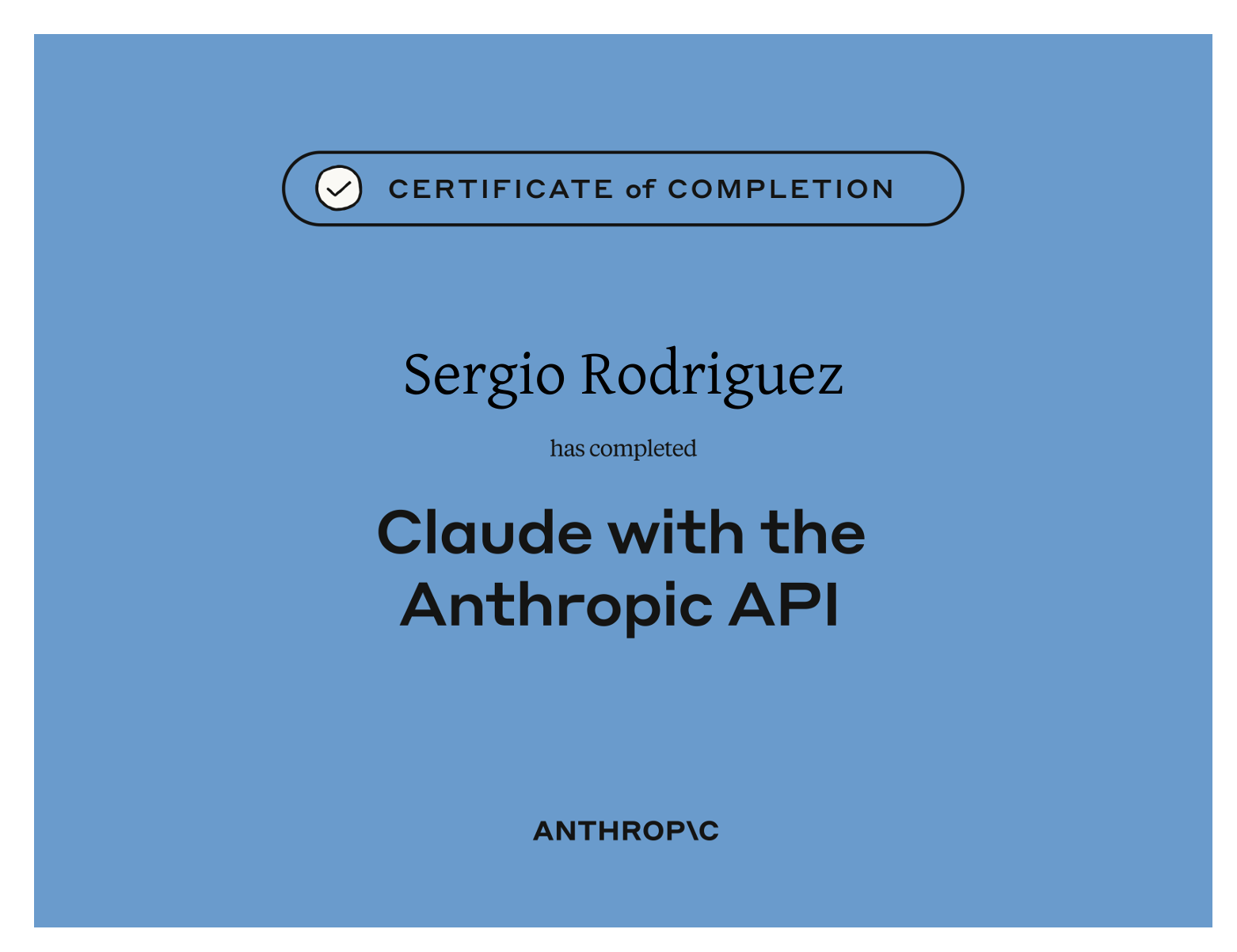 Anthropic Certification